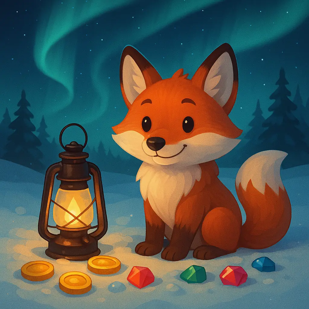 loadoutlantern-pelialusta pohjoisessa maisemassa
